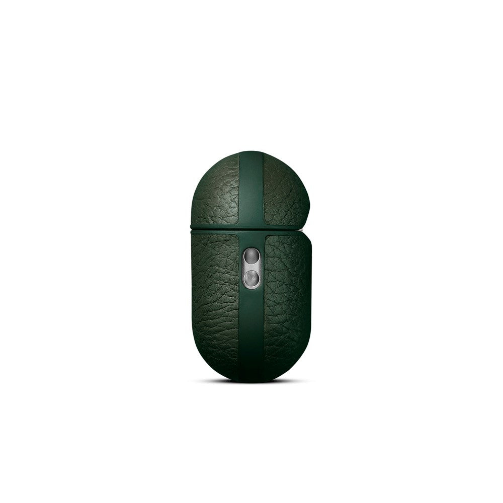 WOOLNUT Apple AirPods Pro (3. gen.) Ekte Skinn Deksel - Grønn