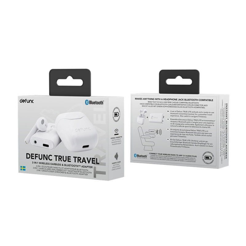 Defunc TRUE TRAVEL Bluetooth-Hodetelefoner – Hvite