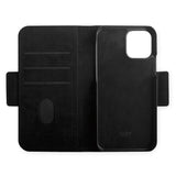 iPhone 12 / 12 Pro Key Nordfjord Slim Magnet Wallet Kunstskinn Flipdeksel - Svart