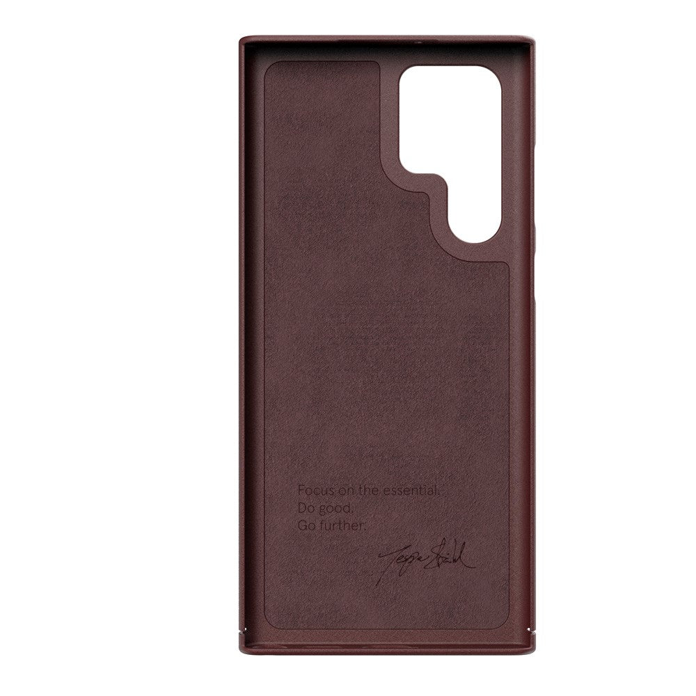 Nudient Thin Case V3 Samsung Galaxy S22 Ultra Deksel - Sangria Red