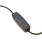 White Shark 1200lm Ringlampe med Stativ & Mobilholder - 20cm - Svart