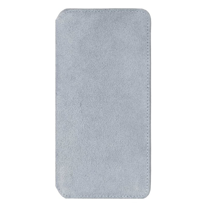 Samsung Galaxy S10 Krusell Broby Slim Wallet Semsket Skinn Flip Deksel med Lommebok - Grå