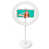 Digipower My Story 10" Ring Light m. Fjernkontroll & Mobilholder - Hvit