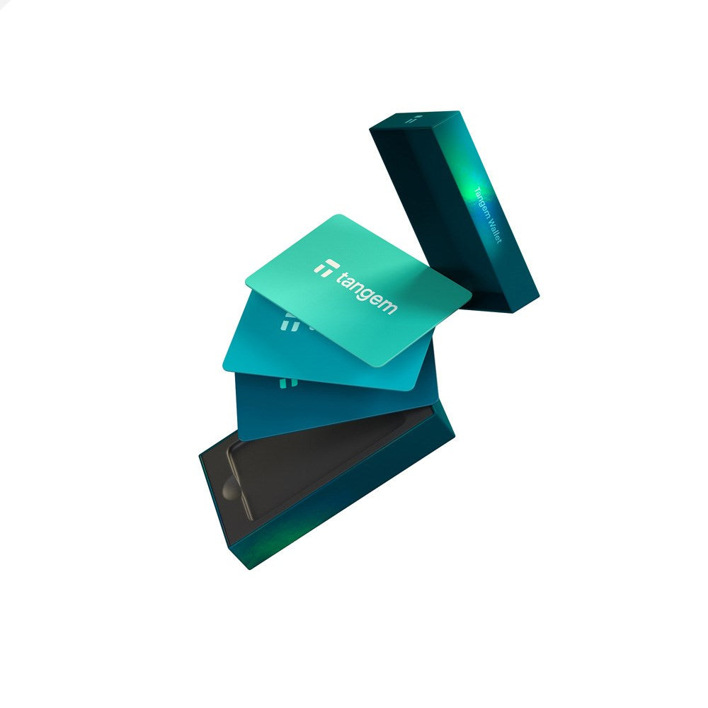 Tangem Wallet Card - 3 stk - Electric Sea