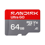 SanDisk MicroSD Ultra Go Minnekort - 64GB - Rød / Grå