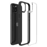 iPhone 15 Plus Spigen Ultra Hybrid Deksel - Gjennomsiktig / Svart