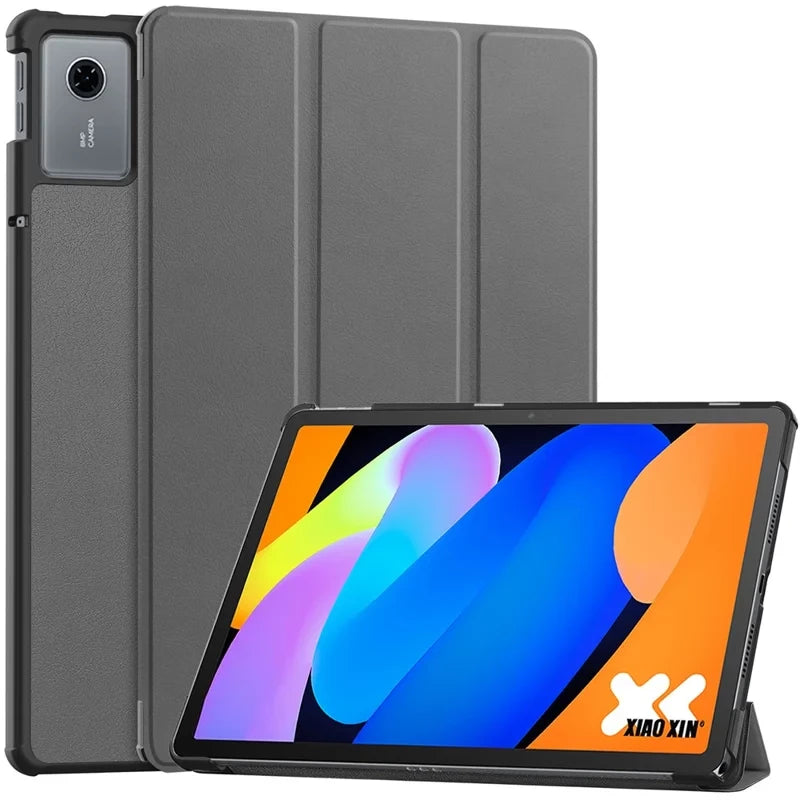 Lenovo Idea Tab 11 EIDERWOOD Kunstskinn Flipp Deksel - Grå
