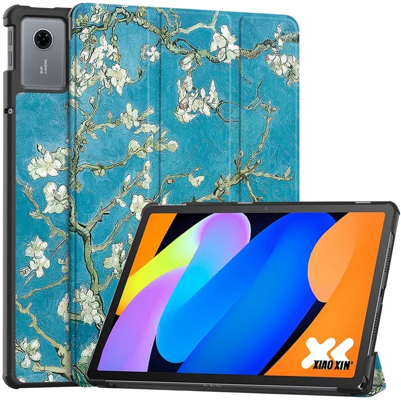 Lenovo Idea Tab 11 EIDERWOOD Kunstskinn Flipp Deksel med Motiv - Blomster