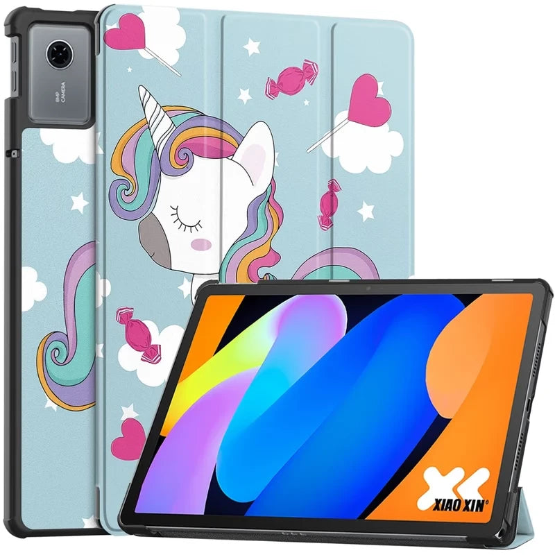 Lenovo Idea Tab 11 EIDERWOOD Kunstskinn Flipp Deksel med Motiv - Enhjørning