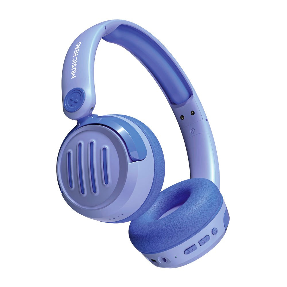 MUSIC HERO Kids Trådløse On-Ear Hodetelefoner for Barn - Blå