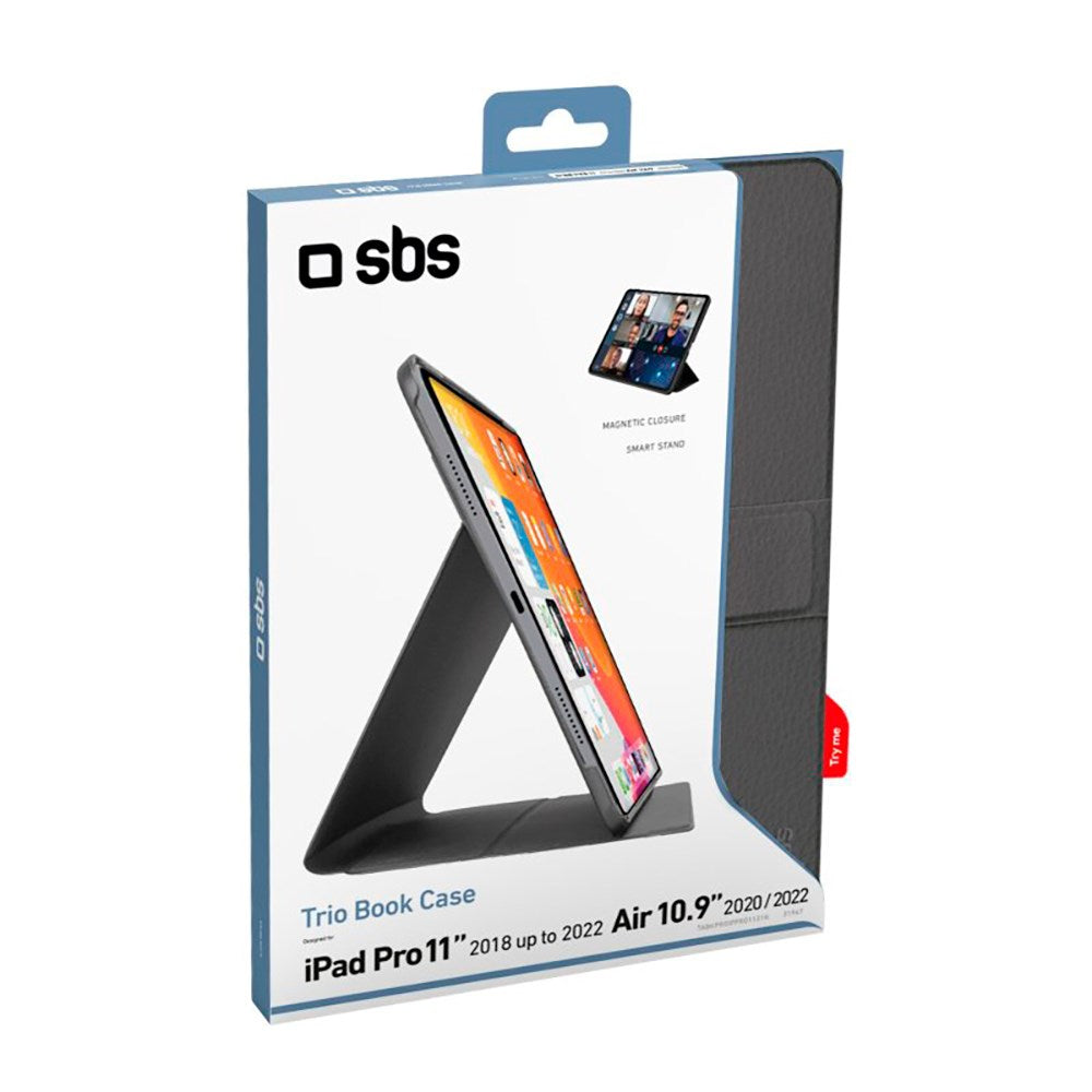 SBS iPad Air 11-10.9" (2026-2020) / Pro 11" (2022-2018) Book Pro Case - Svart