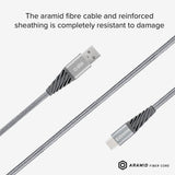 SBS Extreme Collection USB-A til USB-C Flettet Aramidfiberkabel - 1,5 meter - 480 Mbit/s - Svart
