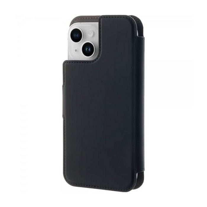 iPhone 15 Plus / 14 Plus / 12 Pro Max Puro Folio Flip Deksel med Lommebok - MagSafe Kompatibel - Svart