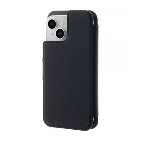 iPhone 15 Plus / 14 Plus / 12 Pro Max Puro Folio Flip Deksel med Lommebok - MagSafe Kompatibel - Svart