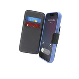 iPhone 14 Pro / 13 Pro Puro Folio Flip Deksel med Lommebok - MagSafe Kompatibel - Svart
