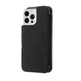 iPhone 14 Pro Max / 13 Pro Max Puro Folio Flip Deksel med Lommebok - MagSafe Kompatibel - Svart