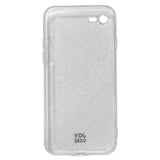 iPhone SE (2022 / 2020) / 8 / 7 Joy Deksel Hybrid Glitter Deksel - Gjennomsiktig / Sølv