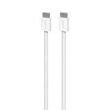 Puro Flettet USB-C Kabel – 1.5m, 60W og 480Mbps Dataoverføring - Hvit