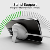SBS 15W Qi2 Trådløs Lader m. Stativ - MagSafe Kompatibel - Hvit