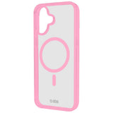 SBS iPhone 16 Mag Frame Deksel - MagSafe Kompatibel - Gjennomsiktig / Rosa