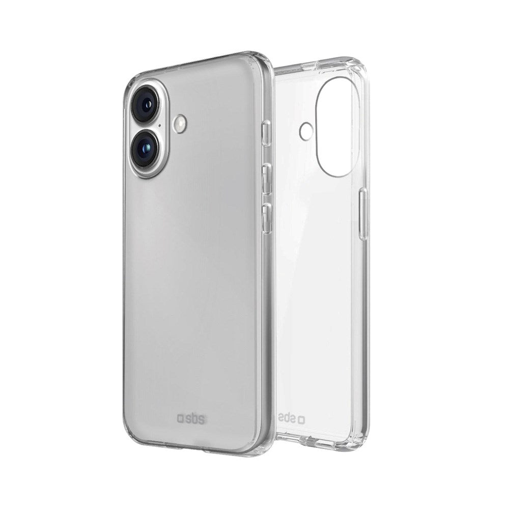 iPhone 16 SBS Skinny Deksel - Gjennomsiktig