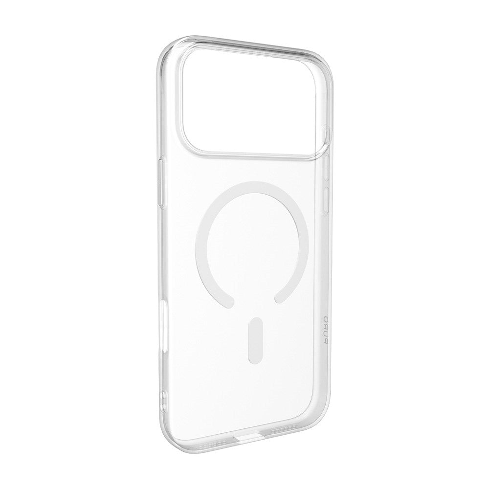 iPhone 17 Pro Max PURO LITE MAG Hybrid Deksel - MagSafe Kompatibel - Gjennomsiktig / Hvit