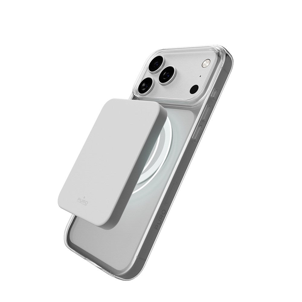 iPhone 17 Pro PURO LITE MAG Hybrid Deksel - MagSafe Kompatibel - Gjennomsiktig / Hvit
