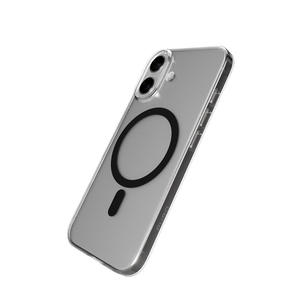 iPhone 17 PURO LITE MAG Hybrid Deksel - MagSafe Kompatibel - Gjennomsiktig / Svart