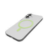 iPhone 17 PURO LITE MAG Hybrid Deksel - MagSafe Kompatibel - Gjennomsiktig / Grønn