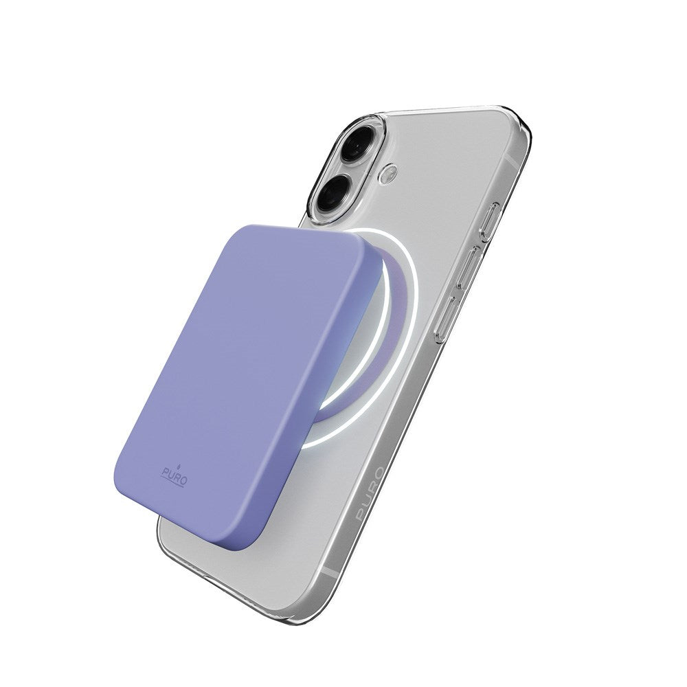 iPhone 17 PURO LITE MAG Hybrid Deksel - MagSafe Kompatibel - Gjennomsiktig / Lilla