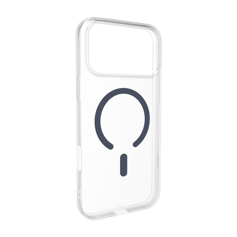 iPhone 17 Pro Max PURO LITE MAG Hybrid Deksel - MagSafe Kompatibel - Gjennomsiktig / Blå