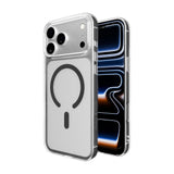 iPhone 17 Pro Max PURO LITE MAG Hybrid Deksel - MagSafe Kompatibel - Gjennomsiktig / Grå