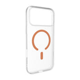 iPhone 17 Pro PURO LITE MAG Hybrid Deksel - MagSafe Kompatibel - Gjennomsiktig / Oransje