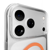 iPhone 17 Pro Max PURO LITE MAG Hybrid Deksel - MagSafe Kompatibel - Gjennomsiktig / Oransje