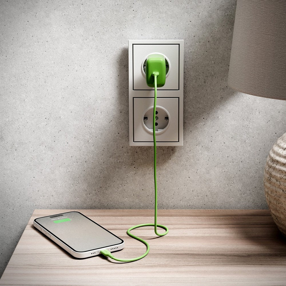 Puro Pro Lite Vegglader 30W med 1 x USB-C & Power Delivery - Grønn