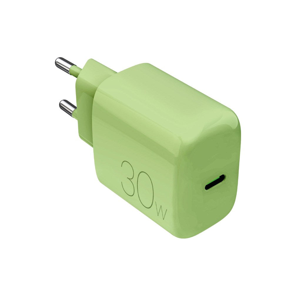 Puro Pro Lite Vegglader 30W med 1 x USB-C & Power Delivery - Grønn