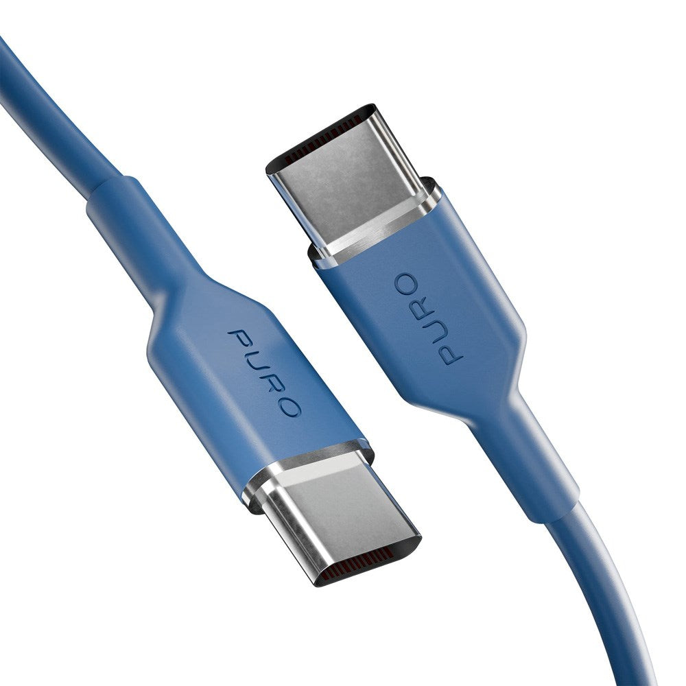 Puro ICON USB-C til USB-C-Kabel med 25W – 1,5m – Blå