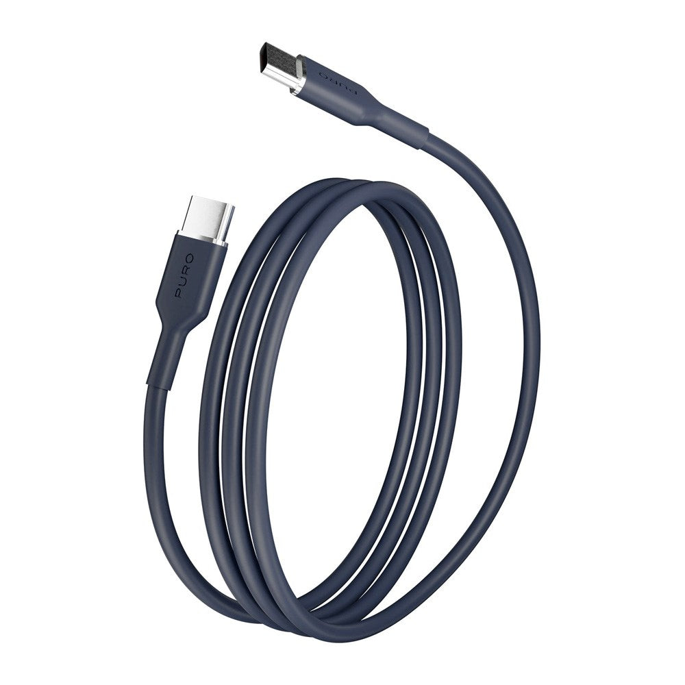 Puro ICON USB-C til USB-C-Kabel med 25W – 1,5m – Mørk Blå