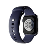 Apple Watch (42/44/SE/45/46/49mm) Puro ICON Silikon Klokkerem - Crown Blue