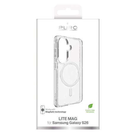 Samsung Galaxy S26 PURO LITE MAG Hybrid Deksel - MagSafe Kompatibel - Gjennomsiktig