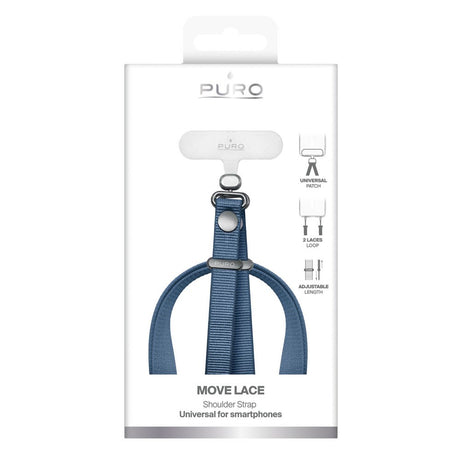 Puro Move Lace Mobile-Stropp med Innsatsplate – Blå