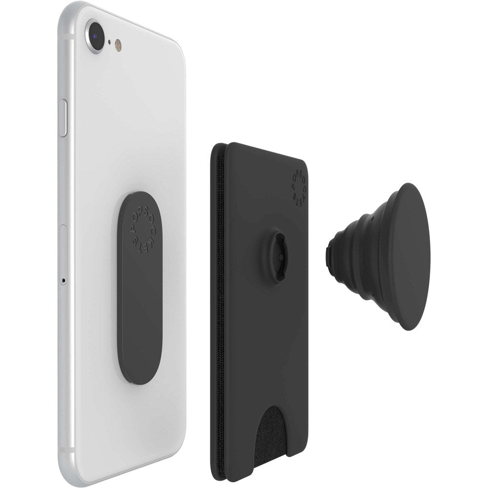 POPSOCKETS PopWallet+ 2-i-1 Kortholder Popsocket – Black