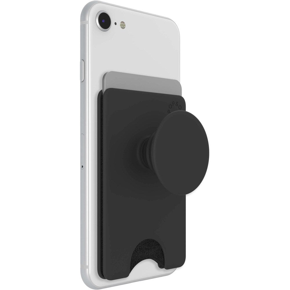 POPSOCKETS PopWallet+ 2-i-1 Kortholder Popsocket – Black