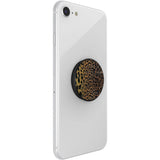 POPSOCKETS PopGrip Original Embossed Metal Leopard Avtagbart Grep med Stativfunksjon