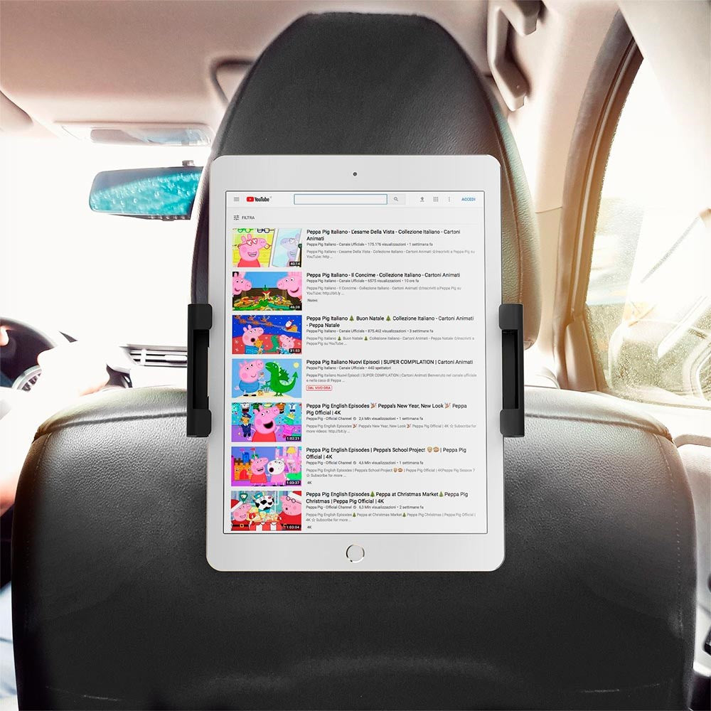 CELLY Tablet Holder for Nakkestøtte – Svart