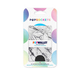 POPSOCKETS PopWallet Dove White Marble MagSafe Kortholder - Stativ & Grep