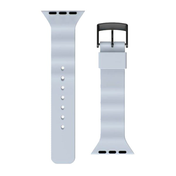 Apple Watch (42/44/SE/45/46/49mm) UAG [U] Aurora Silikon Rem - Soft Blue