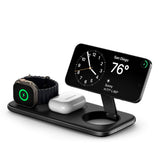 Satechi 3-i-1 Qi2 Trådløs Lader - MagSafe Kompatibel - Svart