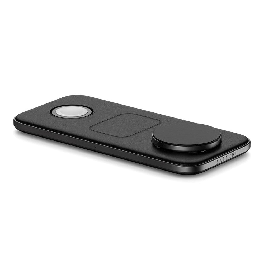 Satechi 3-i-1 Qi2 Trådløs Lader - MagSafe Kompatibel - Svart