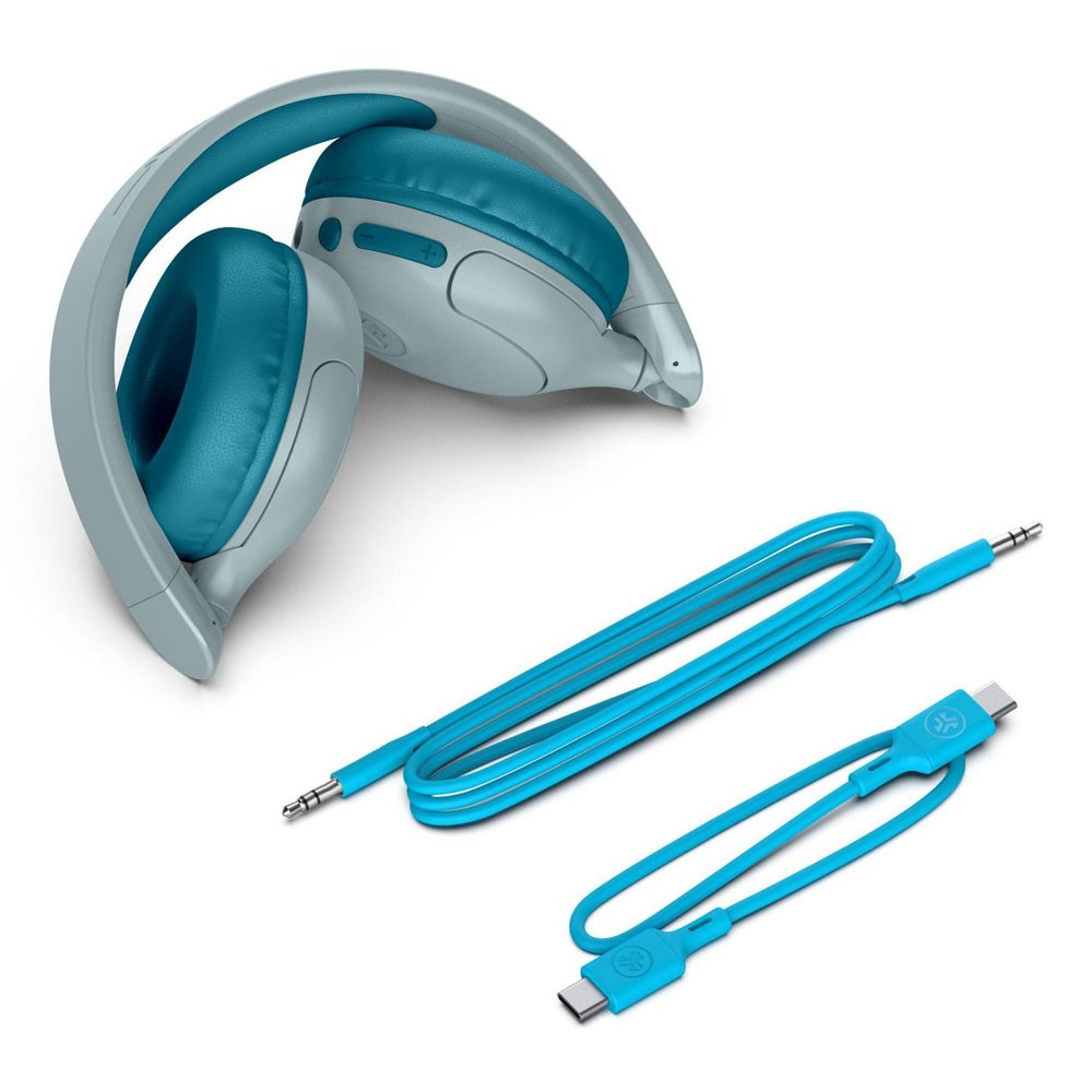JLab JBuddies Pop 2-i-1 Trådløse Hodetelefoner for Barn - On-Ear - Blå